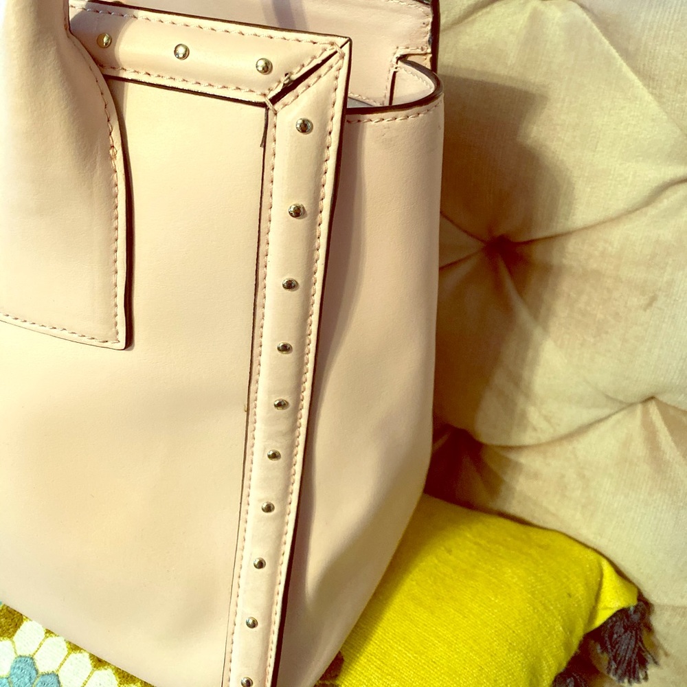 Kate Spade New York pink studded satchel